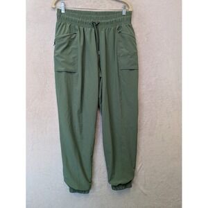 All in Motion Women's Size M Olive Green Stretch Cargo Jogger Pants